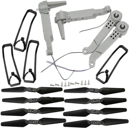 Miniatura 11 de FOLD Drone E525 LS-E525 E88 Teng1 Compatible Spare Parts Set Compatible With RC Quadcopter Including Arms Motor Propeller Landing Gear And Guards
