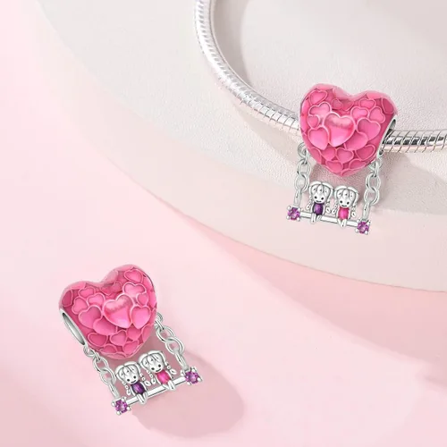 Miniatura 178 de KUNSIR Los abalorios se adaptan a pulseras Pandora para mujer, plata de ley 925, cuentas colgantes de joyería para niñas, dijes de feliz cumpleaños