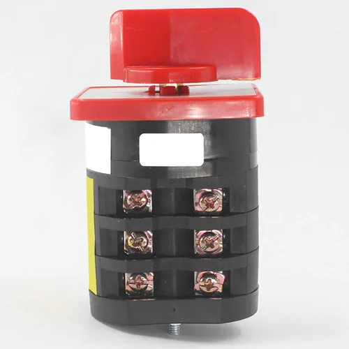 Miniatura 2 de Interruptor selector de cambio universal, interruptor de transferencia de potencia, 3 posiciones 12 terminales, HZ5D-20/4 M06 380V 20A Motor