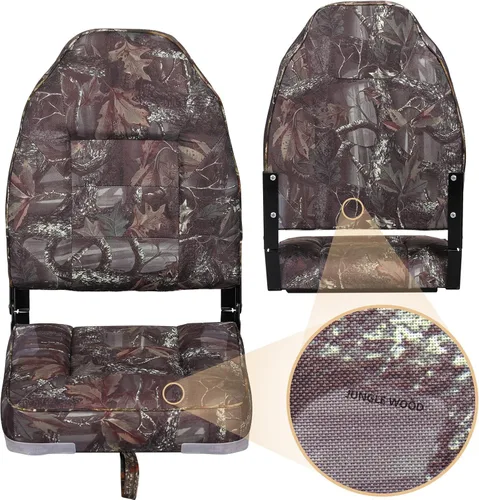 Miniatura 2 de Leader Accessories Un par de asientos plegables Elite para barco de pesca con respaldo bajo/alto (2 asientos)
