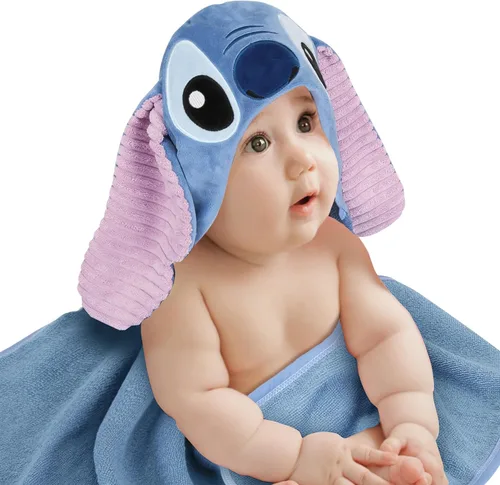 Miniatura 10 de Lambs & Ivy Star Wars The Child/Baby Yoda/Grogu Toalla de Baño con Capucha para Bebé Gris