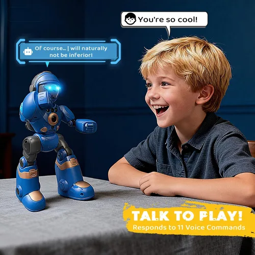 Miniatura 4 de Juguetes Robot para Niños de 3-8: Robot de Control Remoto con Función de Habla, Programable, Grabación de Voz, Canto, Baile y Control de Gestos