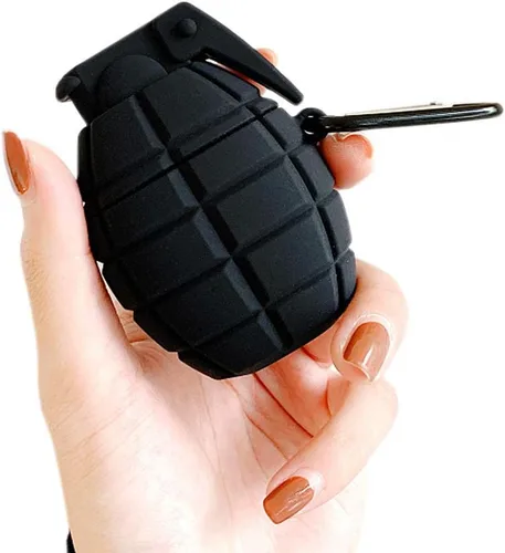 Miniatura 31 de Linda funda para Airpods, divertida y creativa 3D con forma de frutas y verduras con soporte de hebilla de anillo, funda de silicona suave a prueba