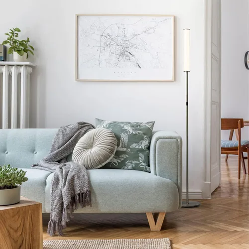 Miniatura 3 de O'Bright Lámpara de pie cilíndrica LED con control remoto, atenuación de rango completo, temperatura de color ajustable 3000K-6000K, lámparas de pie