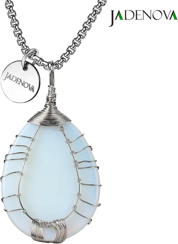Miniatura 3 de JADENOVA Collar de cristal curativo para mujer, colgante de árbol de la familia, árbol genealógico, joyería envuelta en alambre, colgante de lágrima