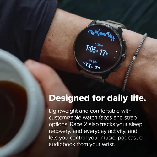 Miniatura 5 de SUUNTO Race 2 Reloj deportivo con GPS, pantalla táctil AMOLED de 1.5 pulgadas con corona, duración de la batería de 16 días, métricas