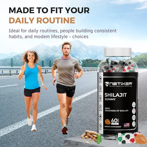 Miniatura 4 de Gomitas Shilajit – Sabor Tamarindo – 60 unidades – Apoya la energía, la resistencia y la vitalidad – Vegana, sin gelatina, sin gluten, sin OMG – 60