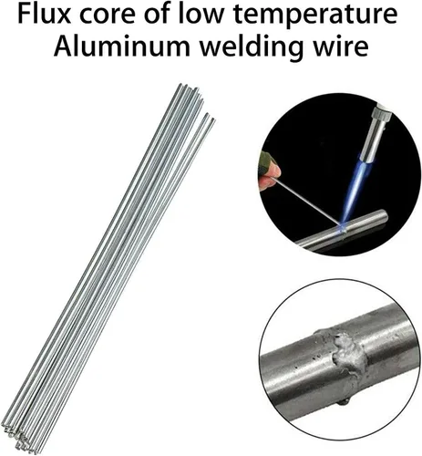 Miniatura 2 de Varillas de soldadura de aluminio, paquete de 20 cables universales de soldadura de aluminio de baja temperatura para energía eléctrica, química