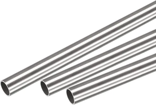 Miniatura 38 de uxcell Tubo redondo de acero inoxidable 304 0.236 in OD 0.020 in espesor de pared 11.811 in longitud 3 piezas