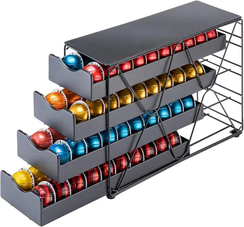 Miniatura 3 de FlagShip Soporte para cápsulas Nespresso Vertuo (4 niveles (capacidad de 80 cápsulas)