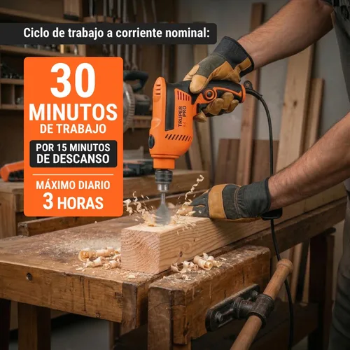 Miniatura 5 de Rotomartillo 3/8, profesional, 550 W