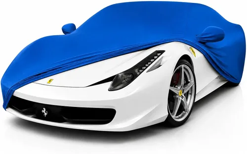 Miniatura 16 de Ferrari 458 Italia / 488 GTB / F8 Tributo Ultraguard Funda de satén elástica para interiores - El mejor ajuste personalizado (negro)
