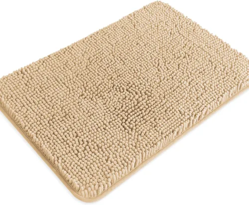 Miniatura 531 de Alfombra de baño pequeña de 12 x 18 pulgadas, lavable y absorbente, antideslizante, alfombra de baño de felpilla gruesa y suave para baño, ducha