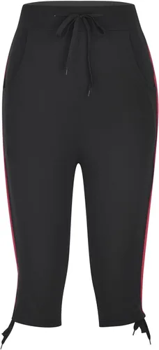 Miniatura 49 de Pantalones capri para mujer, estilo casual, de verano, elásticos, de cintura alta, pantalones de yoga, ajuste atlético, pantalones deportivos