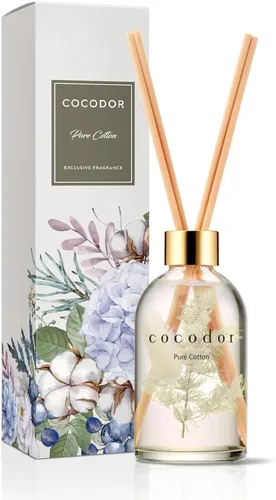 Miniatura 39 de COCODOR Juego de Difusor de Varillas de Junco con Flores / 6.7 oz / Eucalipto Limón / Difusor de Aroma con Varillas Fragancia para el Hogar Difusor
