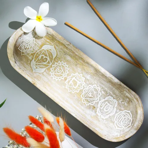 Miniatura 10 de raajsee Soporte para quemador de incienso tallado a mano, atrapa cenizas, soporte para varillas de incienso, meditación y yoga, gran regalo