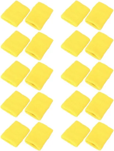 Miniatura 7 de Paquete de 10 pulseras absorbentes coloridas para deportes, baloncesto, fútbol, fiesta, actividades al aire libre