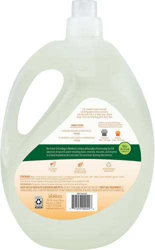 Miniatura 2 de Biokleen Detergente líquido natural para ropa - 300 cargas - Ecológico, concentrado, a base de plantas, seguro para niños y mascotas, sin