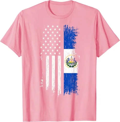 Miniatura 80 de Camiseta de la bandera de Estados Unidos salvadoreño - Camiseta de El Salvador USA