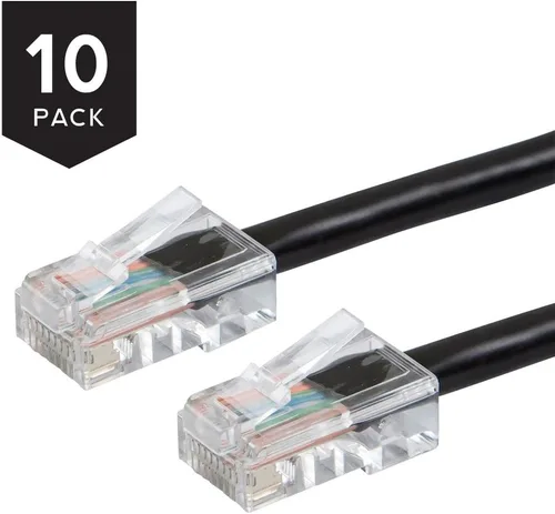 Miniatura 2 de Buhbo Cable de red Ethernet Cat5E UTP de 0.5 pies (6 pulgadas) sin arranque (paquete de 10)