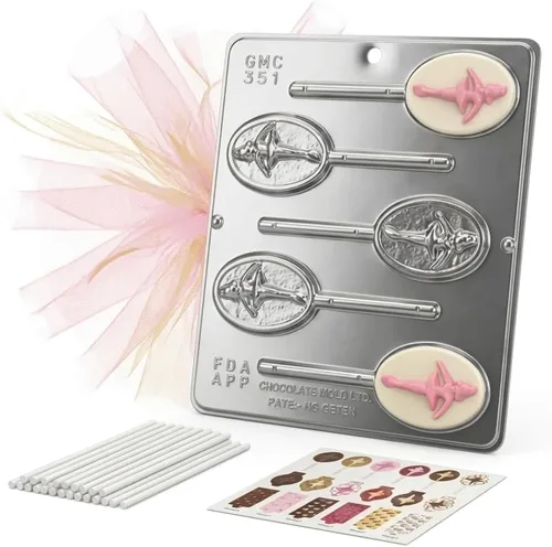 Miniatura 5 de Molde de caramelo de chocolate para piruletas de bailarina 251