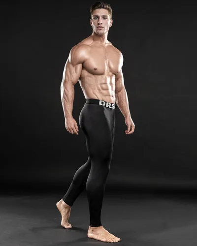 Miniatura 6 de DRSKIN Paquete de 5, 4, 3 o 1 pantalón de compresión para hombre, leggings deportivos, capa base, correr, atletismo, entrenamiento, activo