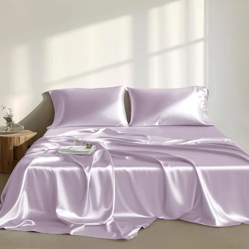 Miniatura 39 de Madison Park Essentials Juego de 2 fundas de almohada de satén para cabello y piel, lujosamente suave, sedosa con brillo natural, fresca al tacto