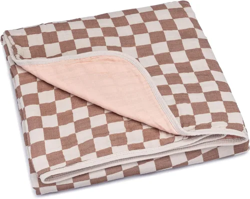 Miniatura 16 de Manta de muselina Parker Baby Manta de algodón 100% suave para niños pequeños y manta de muselina para bebé Diseño de género neutral, manta