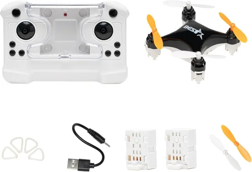Drone Mini Aviones de Control Remoto Nuevo Juguete para Niños Micro Aviones Altura Fija Quadcopter Gadget Electrónico (Versión Doble Batería-Negro)