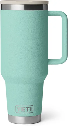 Miniatura 8 de YETI Rambler - Taza de viaje de 40 onzas con tapa abatible y pajilla, acero inoxidable, aislada al vacío, a prueba de fugas, apta para portavasos