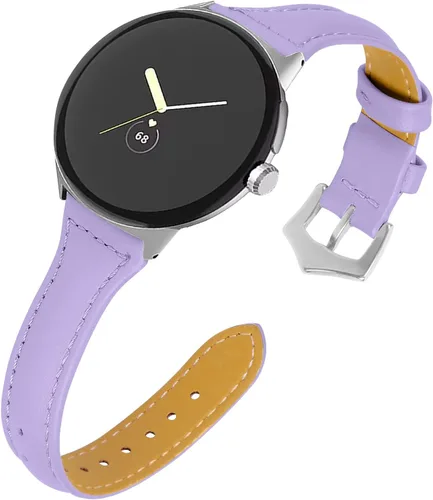 Miniatura 9 de Correa de cuero compatible con Google Pixel Watch Band Correa de repuesto Correa de pulsera transpirable para Google Pixel Watch Accesorios