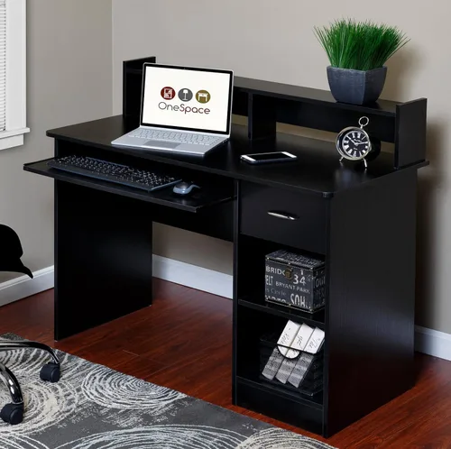 Miniatura 2 de OneSpace - Escritorio para computadora, Madera, Negro