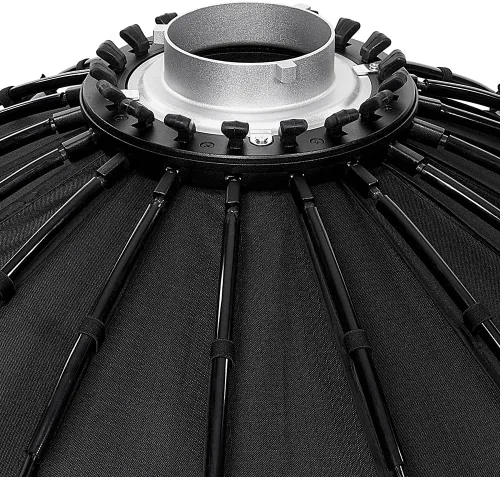 Miniatura 6 de Fotodiox DLX - Caja de luz parabólica de enfoque de 56 pulgadas con anillo de velocidad Bowens – 56 pulgadas (55.1 in) enfocable y plegable