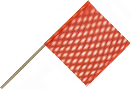 Productos de advertencia de gran tamaño, bandera de advertencia de clavija, paquete de 12 (bandera de clavija de 3/4 de pulgada de 18 pulgadas,