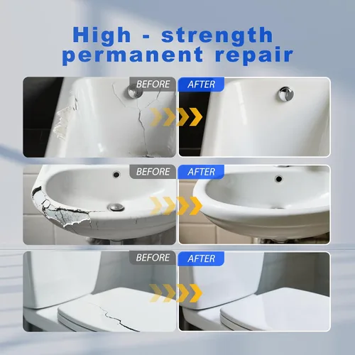 Miniatura 4 de Kit de reparación de bañera blanco, excelente para ducha de fibra de vidrio marina, fregadero de porcelana, cerámica, parche de bañera de acrílico