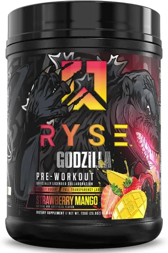 Miniatura 18 de RYSE Godzilla X Noel Deyzel - Polvo de preentrenamiento – BlackBerry Lemonade – 400 mg de cafeína, preentrenamiento de alto estímulo para hombres