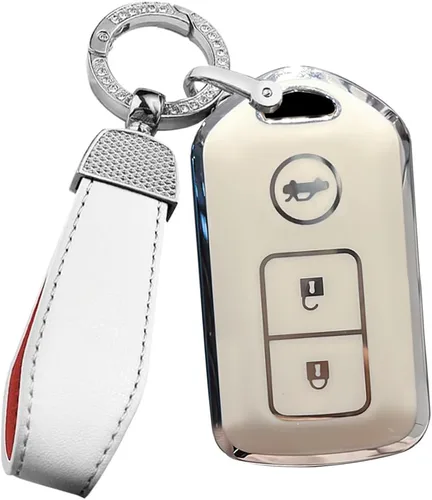 ontto Funda para llavero de 3 botones para Toyota Camry Corolla Vios Reiz Highlander Crown Prado Yaris Remote Protección para llave de coche,