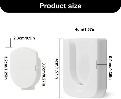Miniatura 5 de WALLFID Soporte magnético de pared para control remoto, innovador diseño de ranura para una organización sin esfuerzo de suministros para el hogar