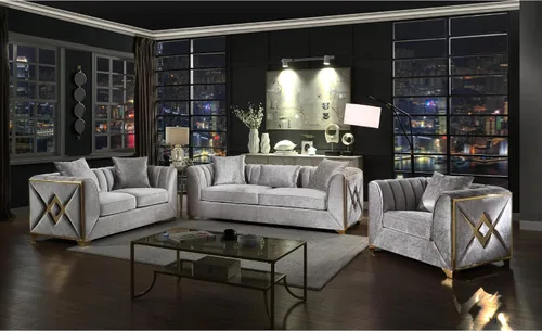 Miniatura 5 de Silla de estilo moderno en plata