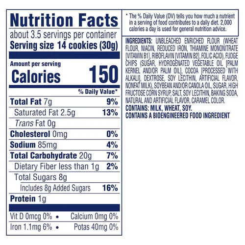Miniatura 2 de CHIPS AHOY! Mini galletas originales con chispas de chocolate, 12 Go-Paks