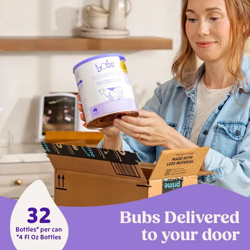 Miniatura 6 de Bubs Essential - Fórmula infantil con hierro, polvo a base de leche de vaca, para bebés de 0 a 12 meses, hecha con leche sin OMG, 20 onzas