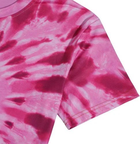 Miniatura 3 de SFHFY Camiseta de manga corta blanqueada para el día de San Valentín para mujer, diseño de corazón teñido anudado