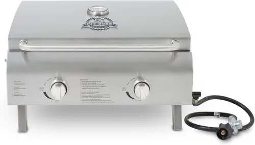 Miniatura 4 de Parrilla Pit Boss con 2 hornillas portátil LP de acero inoxidable, Acero inoxidable