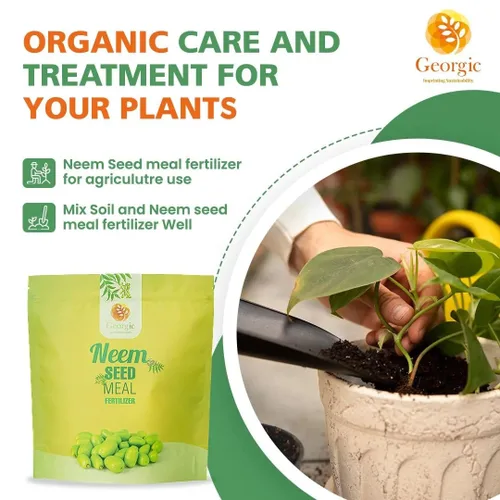 Miniatura 4 de Harina de semillas de neem premium, fertilizante natural para jardinería y enmienda del suelo, protege tu jardín con fertilizante orgánico