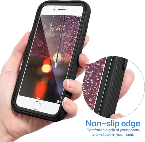 Miniatura 6 de IDweel Funda para iPhone 8 Plus/7 Plus, carcasa resistente a prueba de golpes con protector de pantalla integrado, funda híbrida resistente a