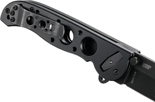 Miniatura 7 de CRKT Cuchillo plegable M16-02DB con cerradura de cerrojo: hoja de borde liso D2, mango de aluminio, clip de bolsillo reversible, M16-02DB