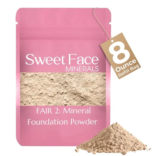 Miniatura 34 de Sweet Face Minerals - Recambio de polvo de base (BEIGE) (bolsa de 0.42 oz) por Sweet Face Minerals, polvo de maquillaje ligero y mineral suelto