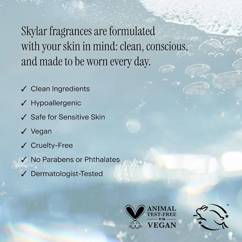 Miniatura 6 de Skylar - Perfume Salt Air, Eau de Perfume, hipoalergénico y limpio, mujer y hombre, vegano y seguro para piel sensible, fresco, con notas de madera