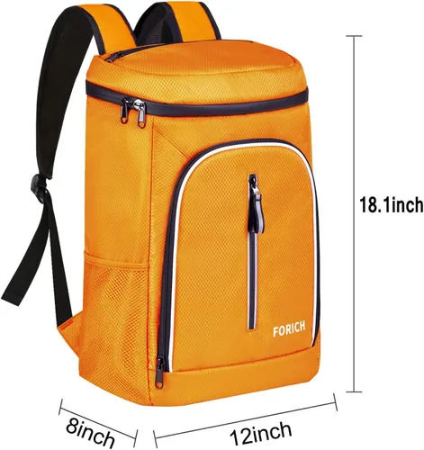 Miniatura 6 de FORICH - Mochila térmica suave, con aislamiento impermeable, a prueba de fugas, mochila portátil de tamaño pequeño para trabajar, almuerzo, viajes