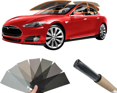 Miniatura 15 de MotoShield Pro Kit de tintado de ventana automática Personalizar sombra: Película de tinte precortada de carbono 5% - 50% para todos